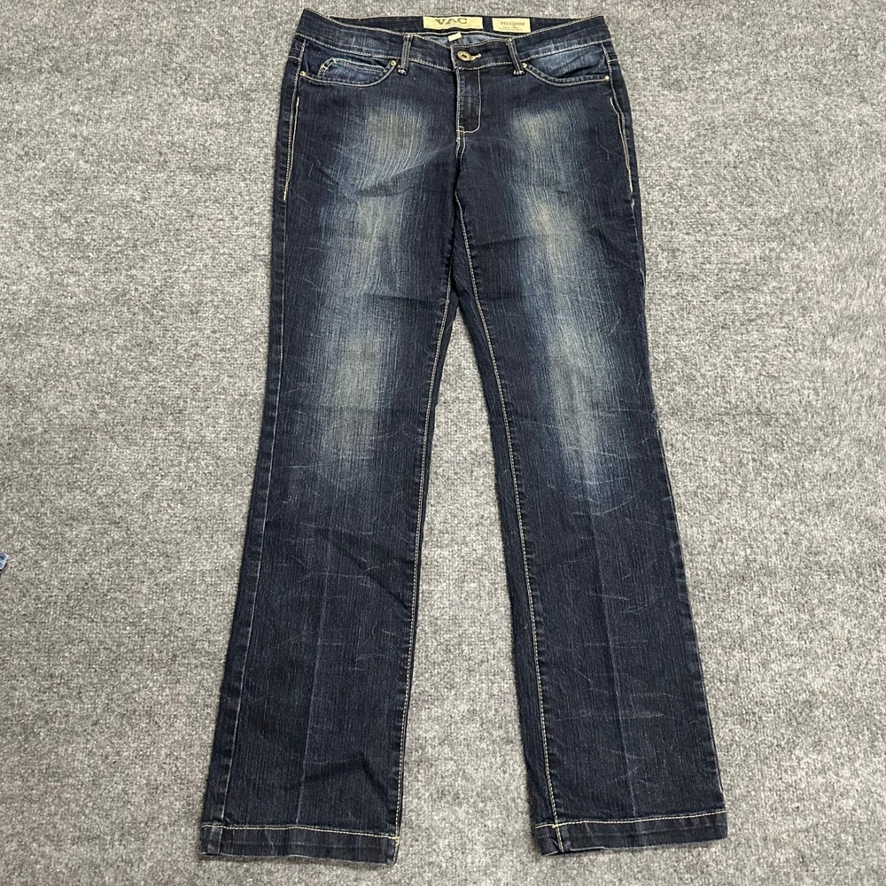 Nine West Jeans Womens Size 8/28 Dark Wash Freedom Low Rise Straight Leg Denim